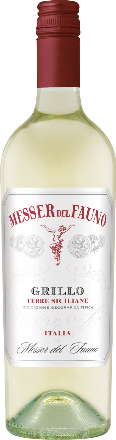 | trocken Grillo Fauno DOC Messer Saffers WinzerWelt del Sicilia Sizilien Weißwein