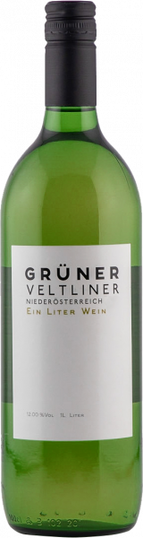 Grüner Veltliner Ein Liter Wein QUW Niederösterreich Weißwein trocken