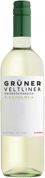 Grüner Veltliner Ein Liter Wein QUW Niederösterreich Aigner Weißwein trocken | Saffer's WinzerWelt