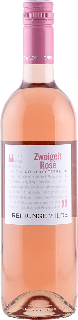Rosé trocken Roséwein Zweigelt Saffers Junge | QUW Drei WinzerWelt Wilde Niederösterreich