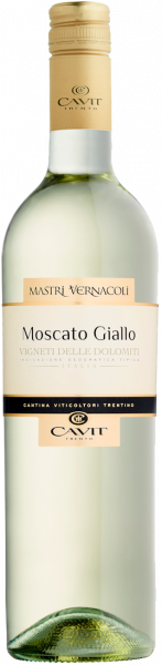 Moscato Giallo Vigneti delle Dolomiti IGT Mastri Vernacoli Cavit Trentin Weißwein trocken | Saffer's WinzerWelt