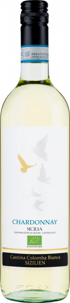 Bio-Chardonnay Sicilia DOC Colomba Bianca Sizilien Weißwein trocken