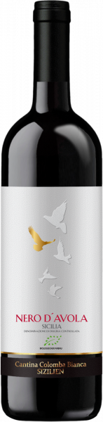 Bio-Nero d´Avola Sicilia DOC Colomba Bianca Sizilien Rotwein trocken