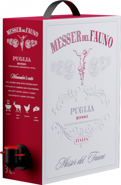 Puglia Rosso IGT Messer del Fauno Bag in Box 3,0l Messer del Fauno Rotwein halbtrocken