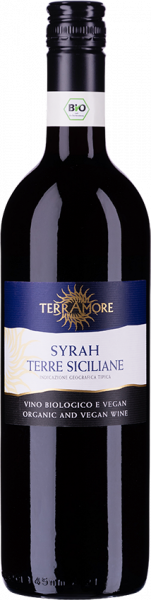 Bio-Syrah Terre Siciliane IGT TerrAmore Sizilien Rotwein trocken