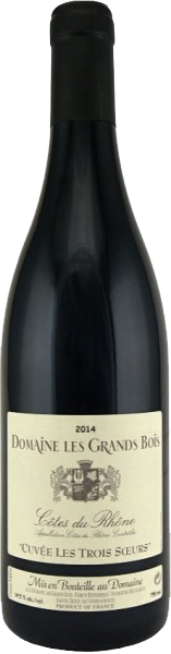 Grands Bois Les 3 Soeurs AOC Côte de Rhône Bio Rotwein trocken
