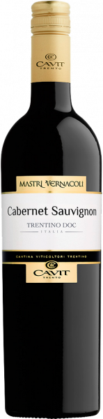 Cabernet Sauvignon Trentino DOC Mastri Vernacoli Cavit Rotwein trocken