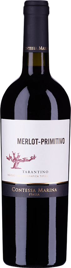 Primitivo Merlot Tarantino IGT Contessa Marina Apulien Rotwein halbtrocken  | Saffers WinzerWelt