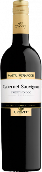 Cabernet Sauvignon Trentino DOC Mastri Vernacoli Cavit Rotwein trocken | Saffer's WinzerWelt