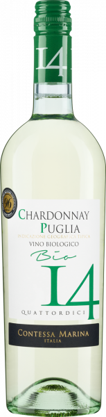 Bio-Chardonnay Puglia IGT 14 Contessa Marina Apulien Italien Weißwein trocken