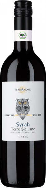 Bio-Syrah Terre Siciliane IGT TerrAmore Sizilien Rotwein trocken