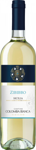 Zibibbo Sicilia DOC Colomba Bianca Sizilien Weißwein