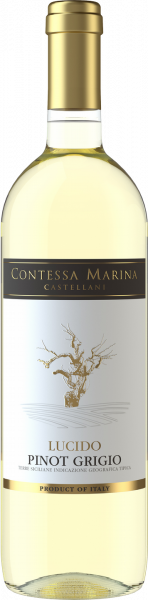 Lucido Pinot Grigio Terre Siciliane IGT Contessa Marina Sizilien Weißwein trocken