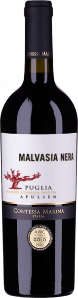 Malvasia Nera Puglia IGP Contessa Marina Apulien Rotwein halbtrocken