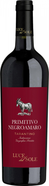 Primitivo Negroamaro Puglia IGT Luce del Sole Apulien Italien Rotwein halbtrocken