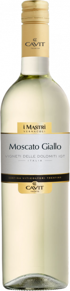 Moscato Giallo Vigneti delle Dolomiti IGT Mastri Vernacoli Cavit Trentin Weißwein trocken