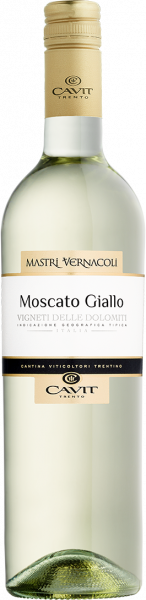 Moscato Giallo Vigneti delle Dolomiti IGT Mastri Vernacoli Cavit Trentin Weißwein trocken