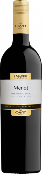 Merlot Trentino DOC Mastri Vernacoli Cavit Trentin Rotwein trocken