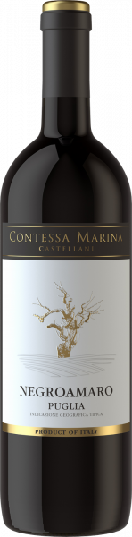 Negroamaro Puglia IGT Contessa Marina Castellani Apulien Rotwein trocken