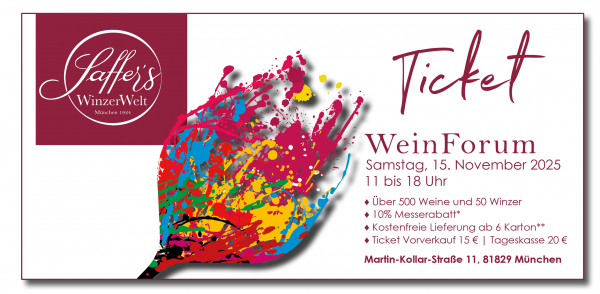 TICKET | WeinForum München | Hausmesse | 15.11.25