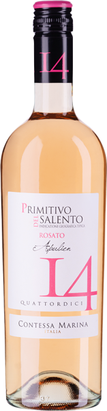 Primitivo Salento IGT Rosato 14 Contessa Marina Apulien Roséwein trocken