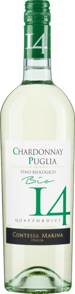 Bio-Chardonnay Puglia IGT 14 Contessa Marina Apulien Italien Weißwein trocken