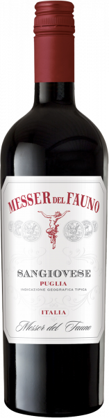 Sangiovese Puglia IGT Messer del Fauno Apulien Rotwein halbtrocken