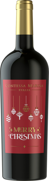 Merry Christmas Puglia IGT Contessa Marina Weihnachtswein Italien Rotwein halbtrocken