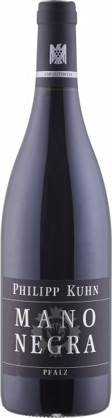 Rotweincuvée Mano Negra Kuhn QbA Pfalz Rotwein trocken