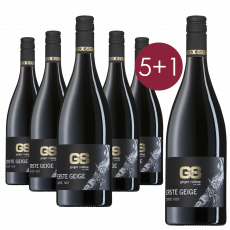 5+1 Aktionspaket: Erste Geige Pinot Noir QbA trocken (6 x 0,75 L) 5+1 Aktionspaket: Erste Geige Pinot Noir QbA trocken (6 x 0,75 L)