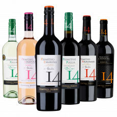 Weinpaket „Quattordici 14“ – Vielfalt aus Apulien zum Probieren und Verschenken Weinpaket „Quattordici 14“ – Vielfalt aus Apulien zum Probieren und Verschenken