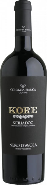 Bio-Nero d´Avola Sicilia DOC Kore Colomba Bianca Sizilien Rotwein trocken