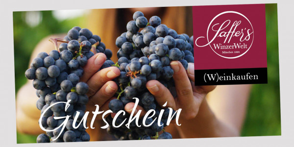Gutschein Saffer´s WinzerWelt - 25, Euro wein kaufen münchen | Saffer's WinzerWelt